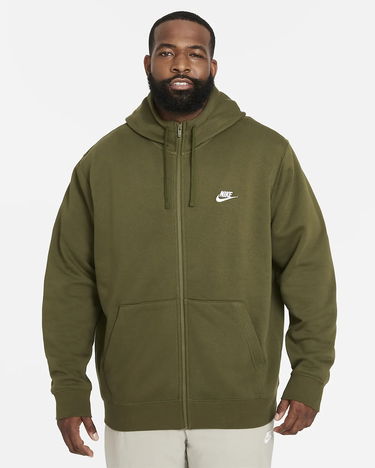 Mikina Nike Fleece Full-Zip Hoodie Zelené | BV2645-327, 3