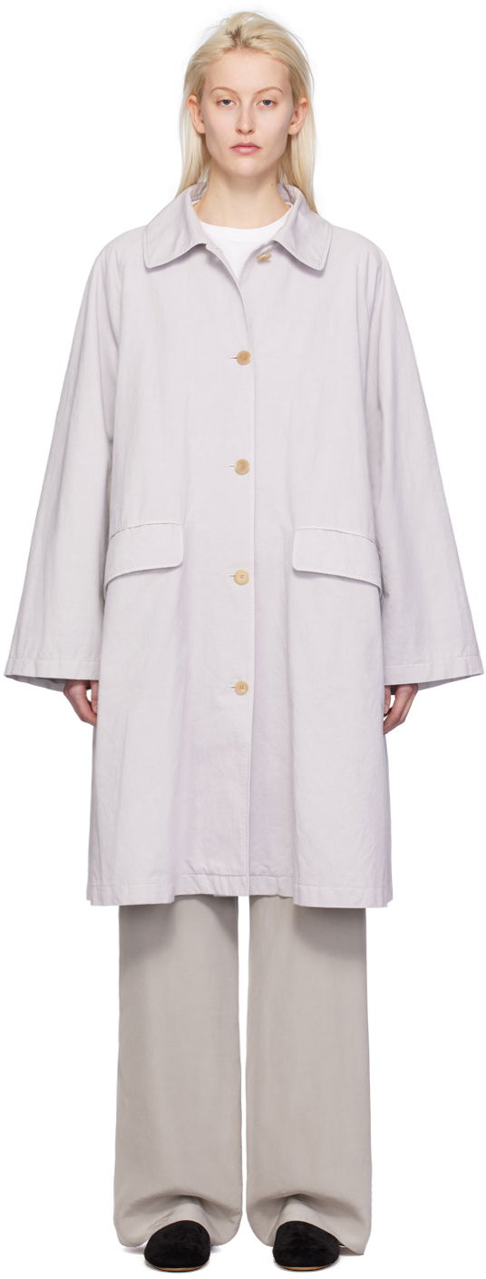 Pláštenka The Row Garth Trench Coat Šedá | 7872-W2980, 0