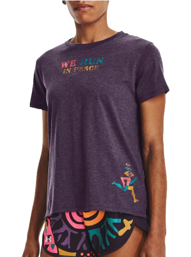 Tričko Under Armour We Run In Peace Tee Fialová | 1377918-541