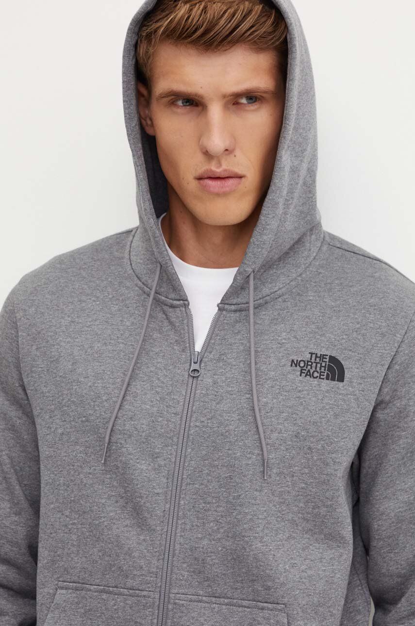 Mikina The North Face Simple Dome Full Zip Hoodie Šedá | NF0A89FDDYY1, 0