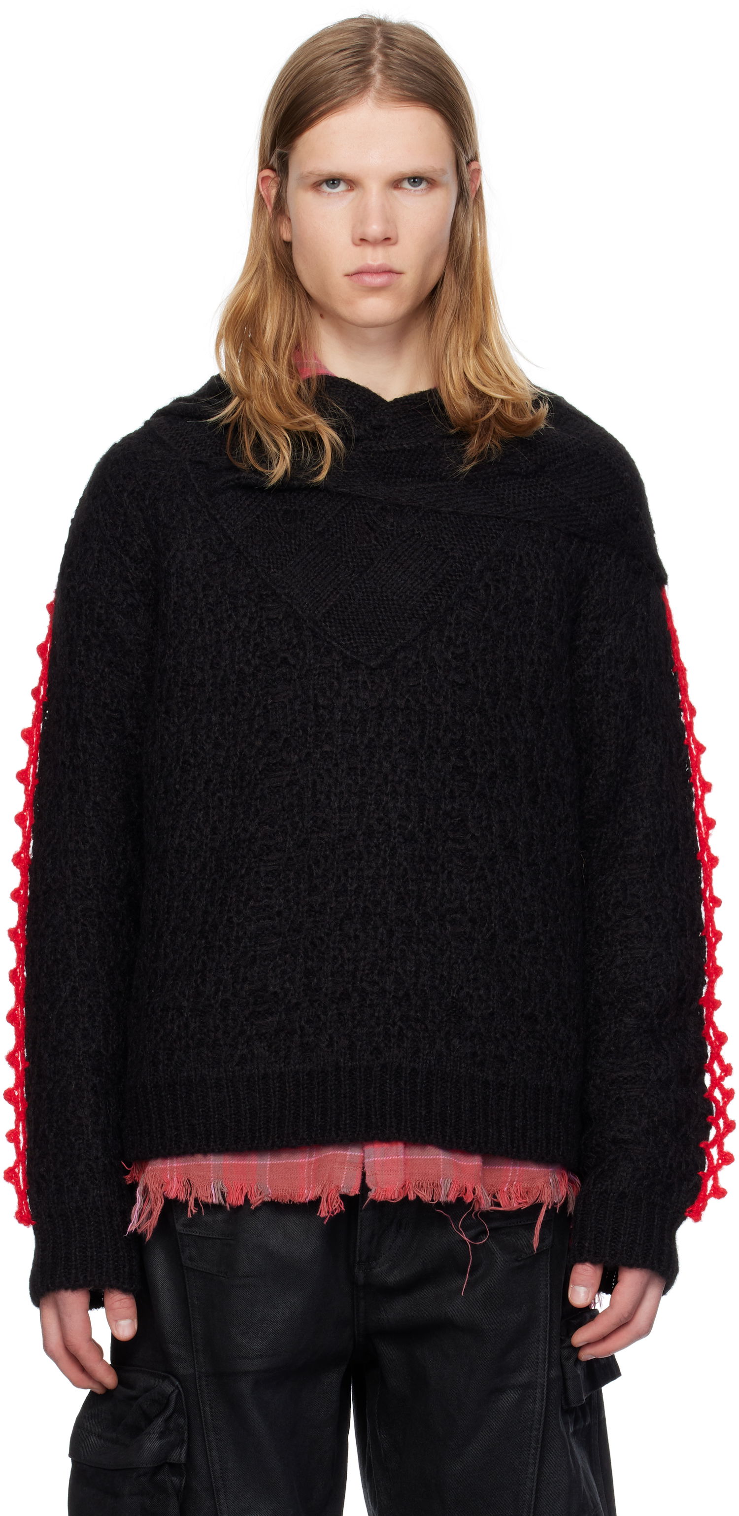 Sveter Andersson Bell Shawl Layered Sweater Čierna | atb1161m, 0