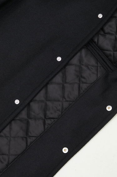 Bomber bunda MAISON KITSUNÉ Black Varsity Jacket Čierna | NM02120WM0026, 5