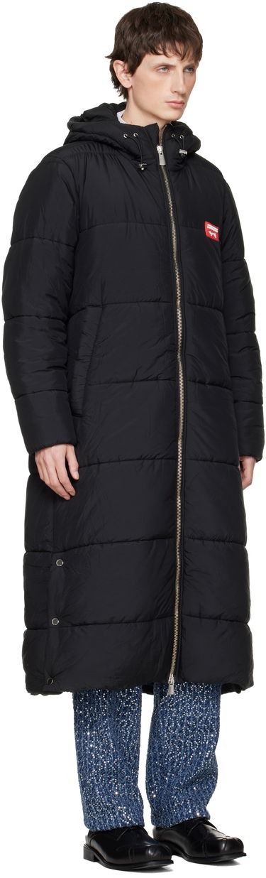 Prešívaná bunda Charles Jeffrey Loverboy Long Bunny Puffer Coat Čierna | 052010201, 1