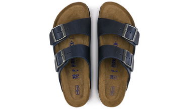 Tenisky a topánky Birkenstock Arizona Soft Footbed Oiled Nubuck Leather Narrow Fit W Navy | 1013644, 4