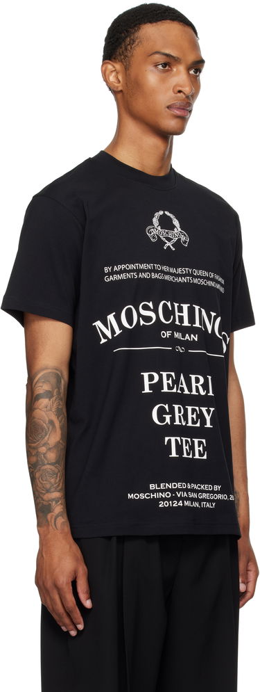 Tričko Moschino Printed Organic Cotton T-Shirt Čierna | 252ZZ070852411555, 1