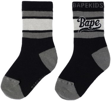 Ponožky BAPE A Bathing Ape Kids 'Bape Line' Socks Čierna | 001SOI803001K, 1