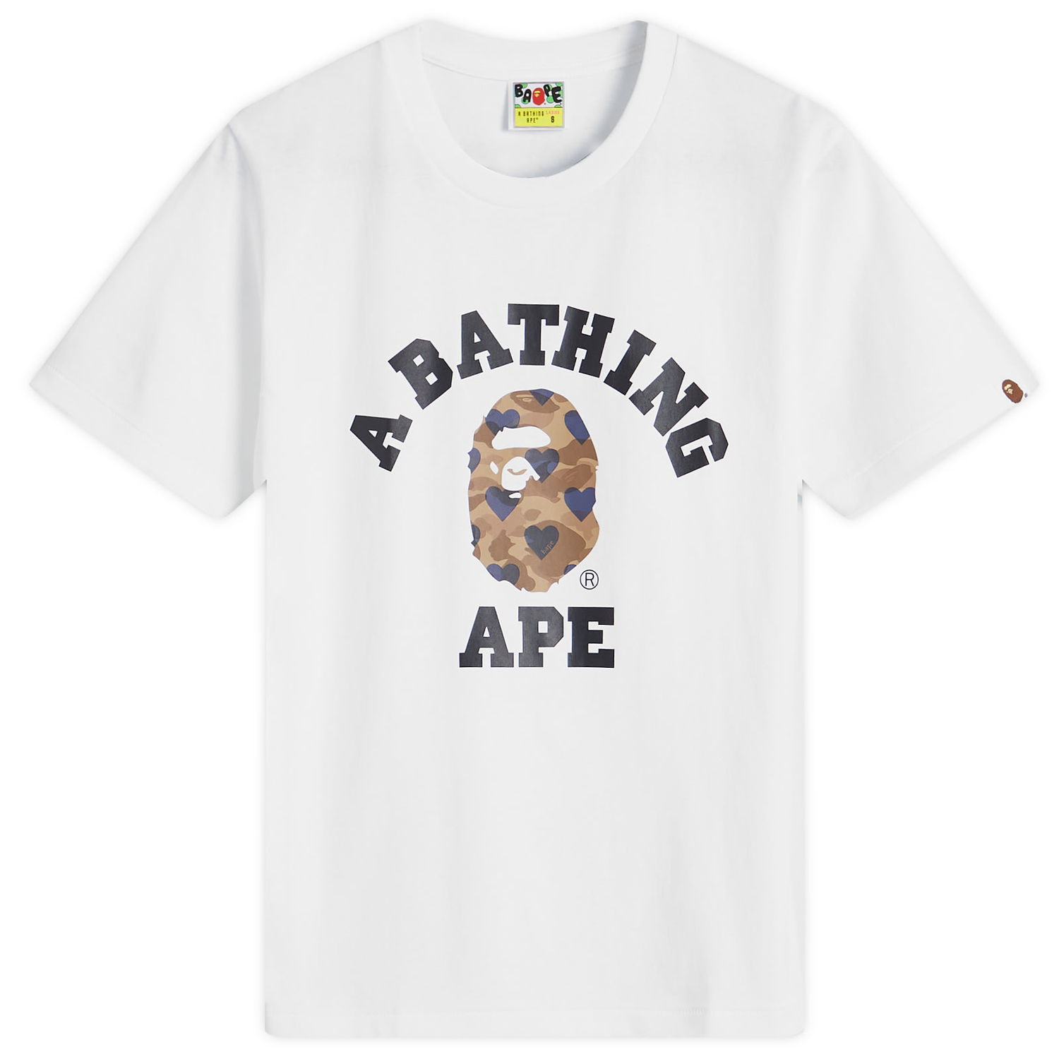 Tričko BAPE I love Bape College T-Shirt Biela | 001TEK802109L-WH7, 0