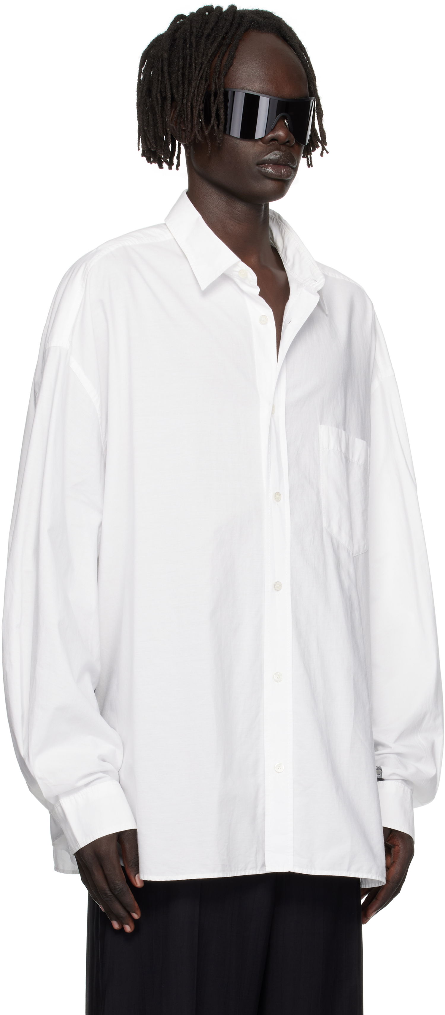Košeľa Acne Studios Acne Studios Button-Up Shirt Biela | BB0643-, 1