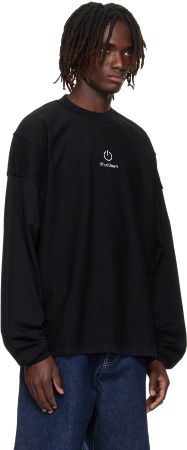 Mikina VETEMENTS VETEMENTS 'Shut Down' Embroidered Longsleeve Sweatshirt Čierna | UH76LS790B, 1