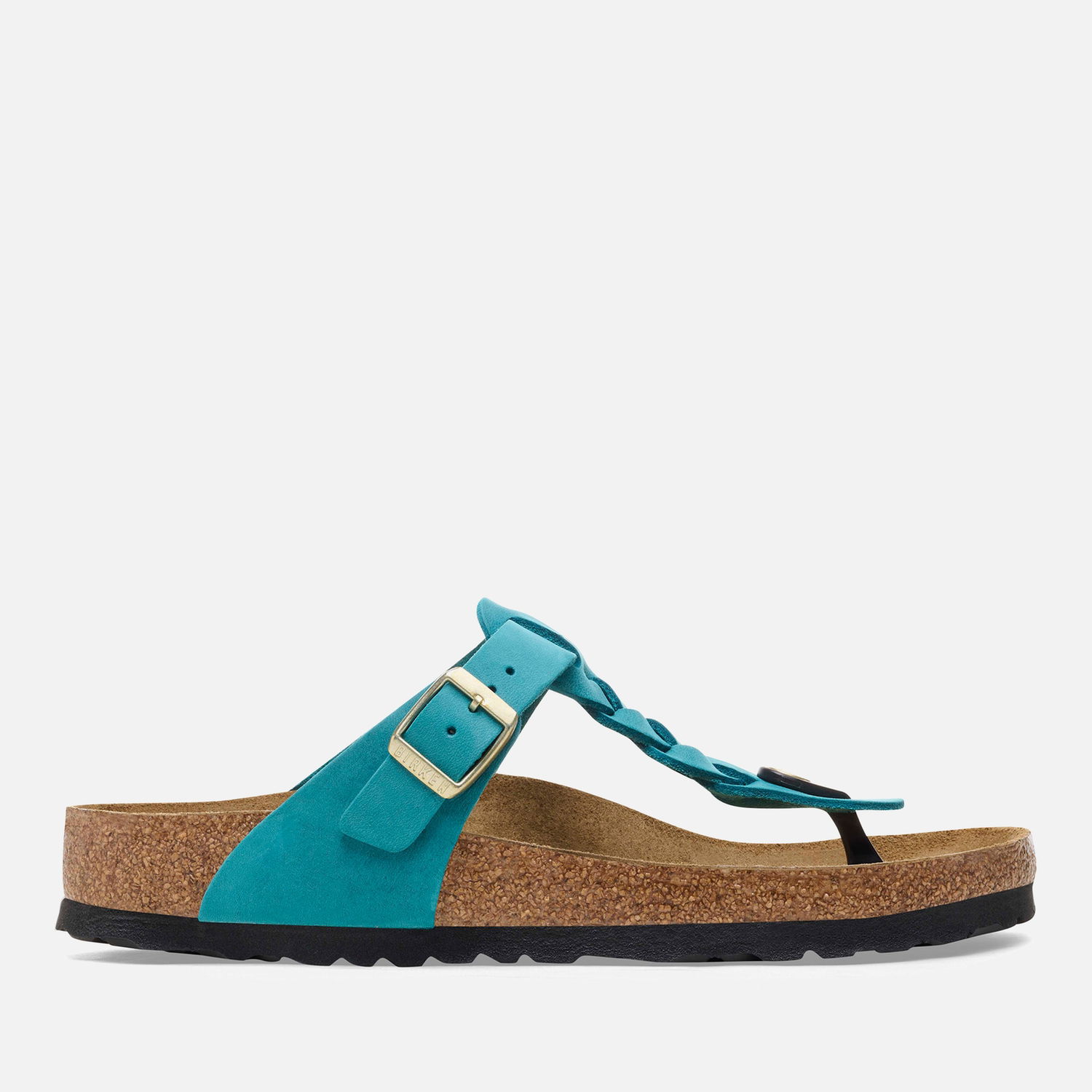 Tenisky a topánky Birkenstock Gizeh Braided Slim Fit Leather Toe Post Sandals Tyrkysová | 1026325, 0