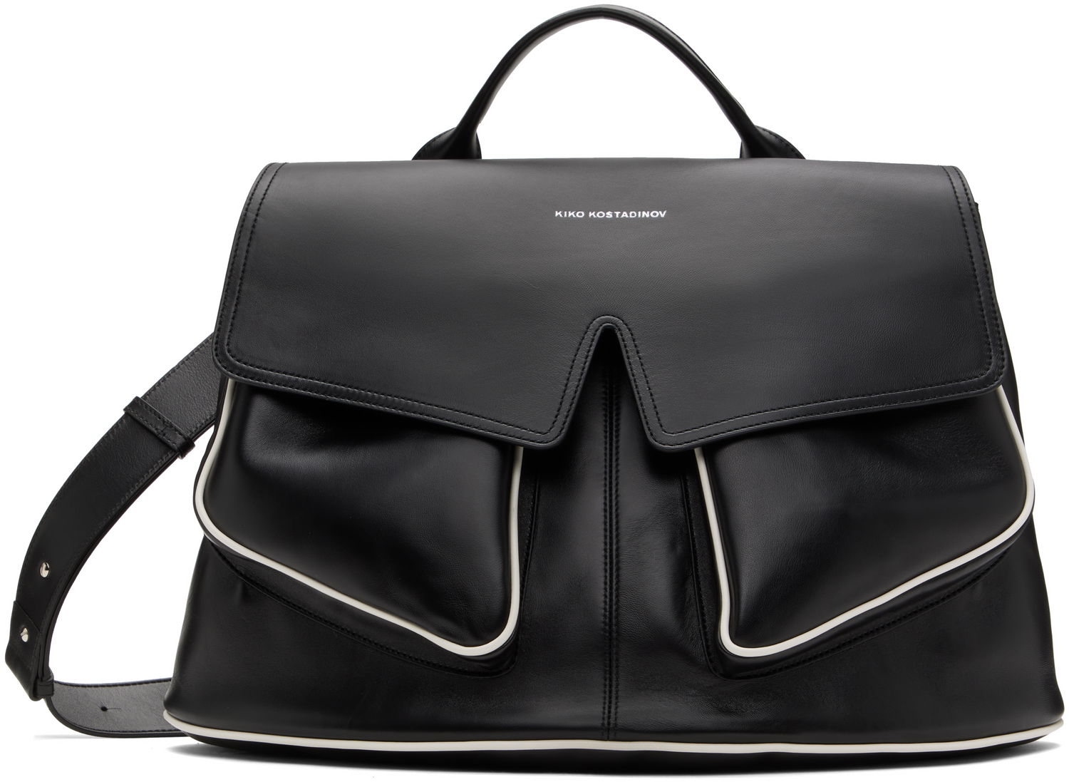 Kabelka KIKO KOSTADINOV Kiko Kostadinov Mezulari Leather Shoulder Bag Čierna | KKWSS25BG01-147, 0