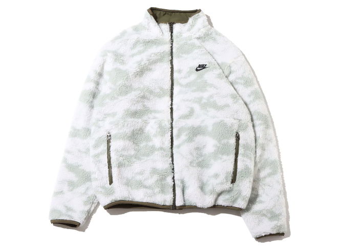 Bunda Nike Sportswear Club Fleece Plus Reversible Winterized Top Jacket Medium Olive/Black Biela | DQ4885-222, 0