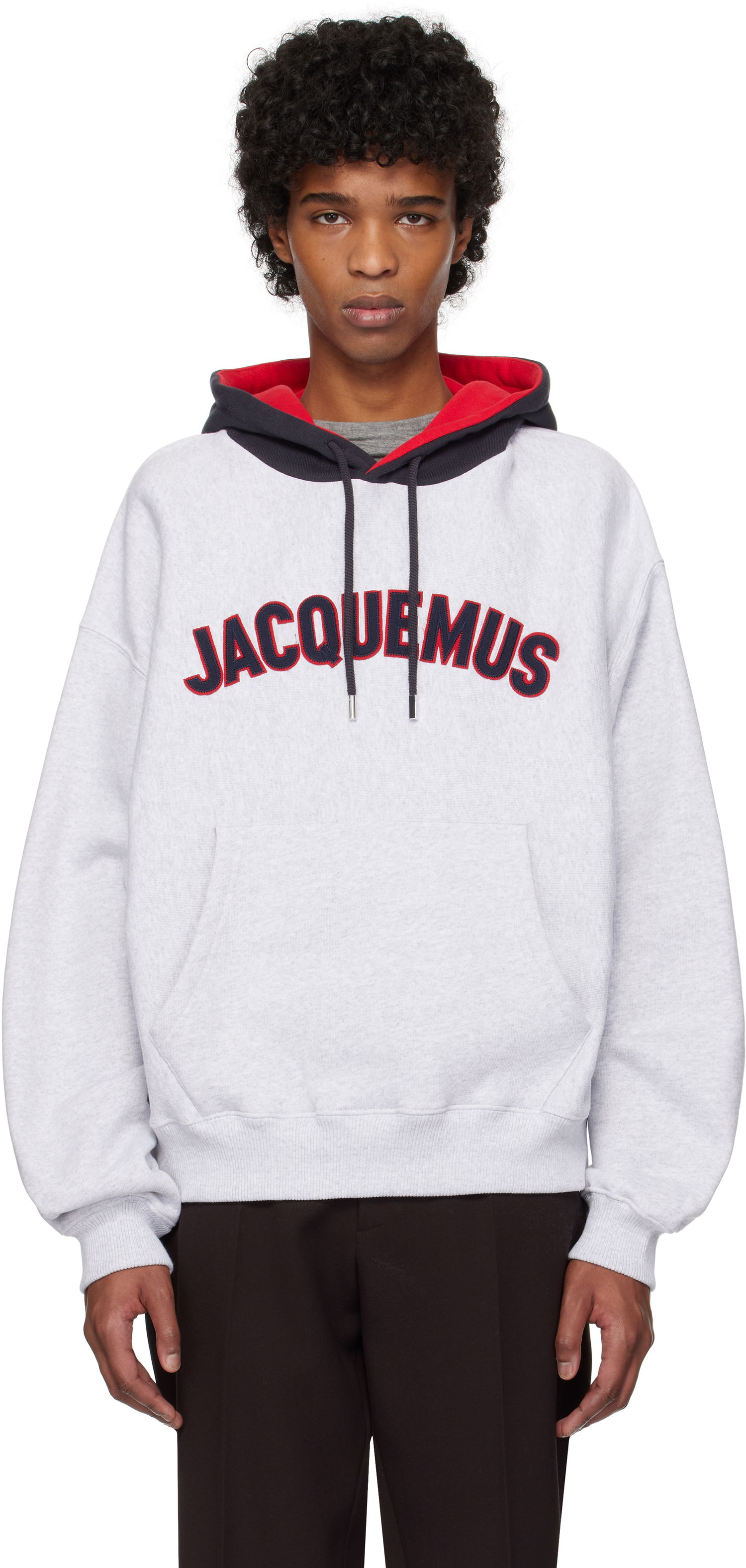 Mikina Jacquemus Jacquemus 'The Baseball' Hoodie Šedá | 25E255JS311-2462, 0