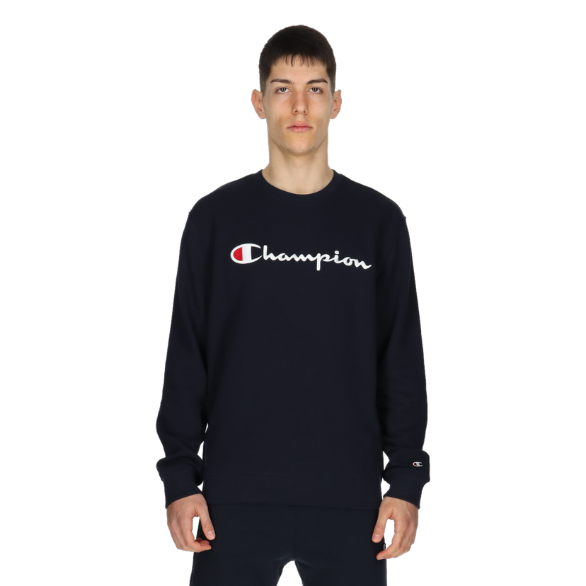 Mikina Champion Crewneck Sweatshirt with Logo Navy | 219828-BS501