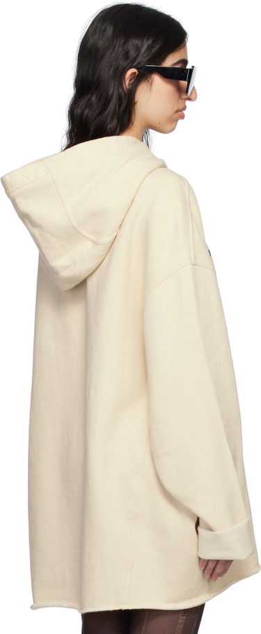 Mikina Rick Owens Rick Owens DRKSHDW Hollywood Peter Hoodie Béžová | DS01E3231 FNEP5P, 2