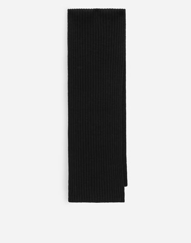 Šál Dolce & Gabbana Dolce & Gabbana Ribbed Knit Wool Scarf With Logo Čierna | LBKAB4JCVM2N0000, 1