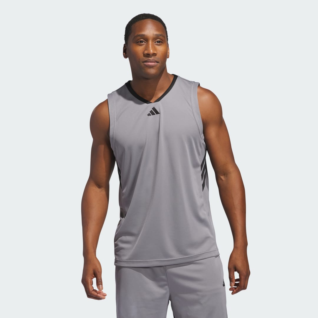 Tielko adidas Performance Basketball Legends Jersey Šedá | JN4744, 0
