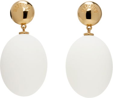 Náušnice Moschino Moschino Eggs Pendant Earrings Biela | 25171A910684341006, 0
