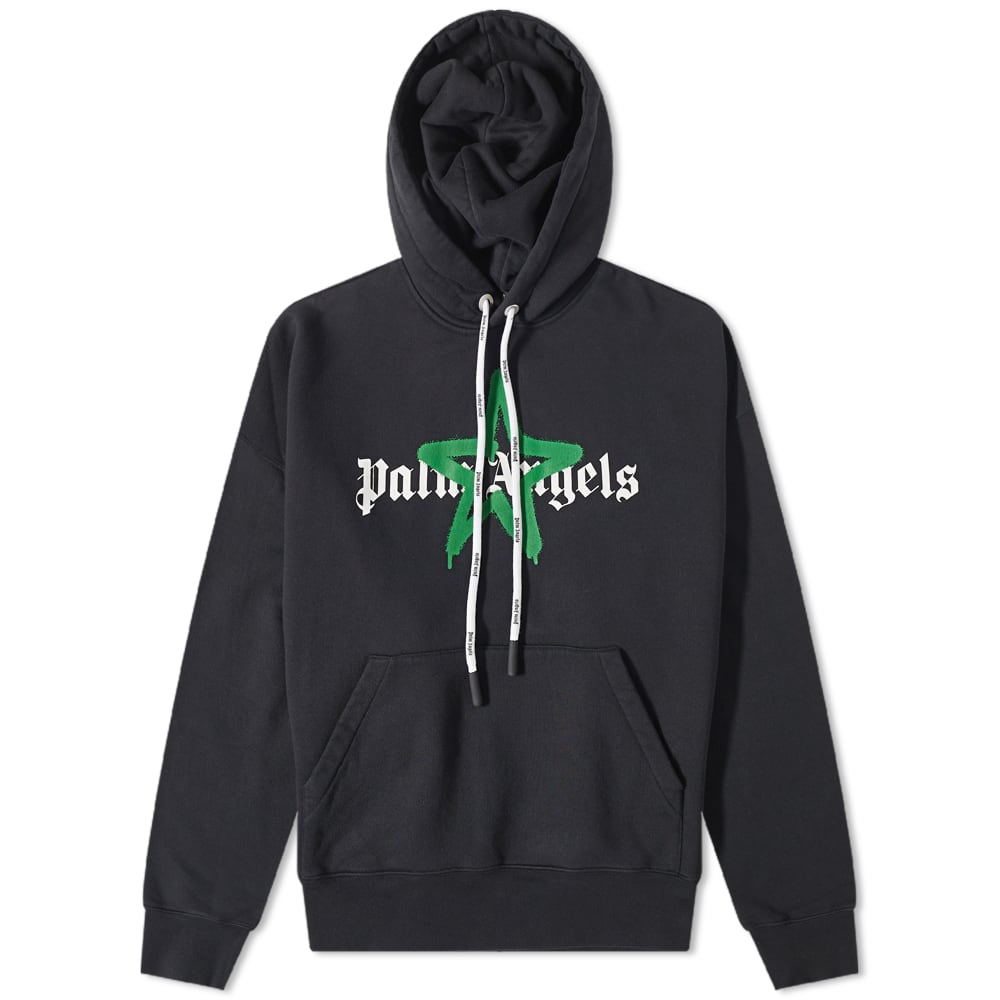 Mikina Palm Angels Star Sprayed Logo Popover Hoody Čierna | PMBB058C99FLE0071055, 0