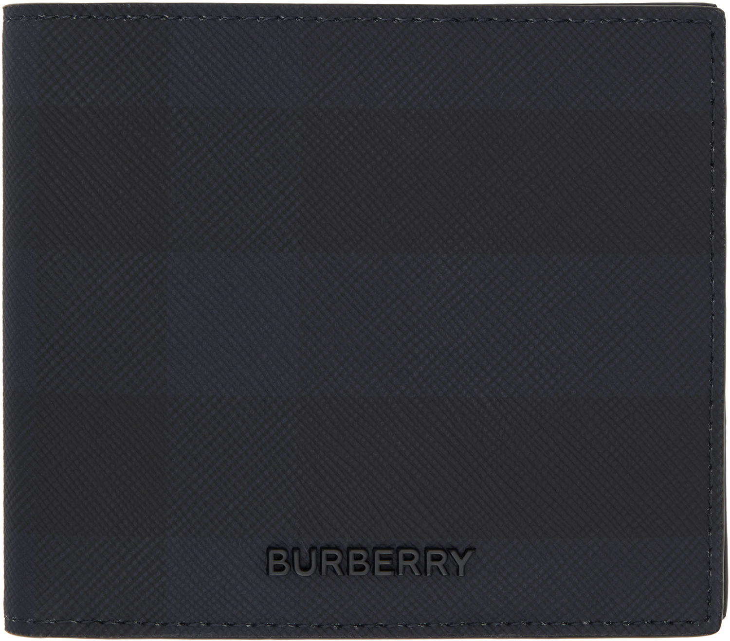 Peňaženka Burberry Check Bifold Leather Wallet Čierna | 8073280, 0
