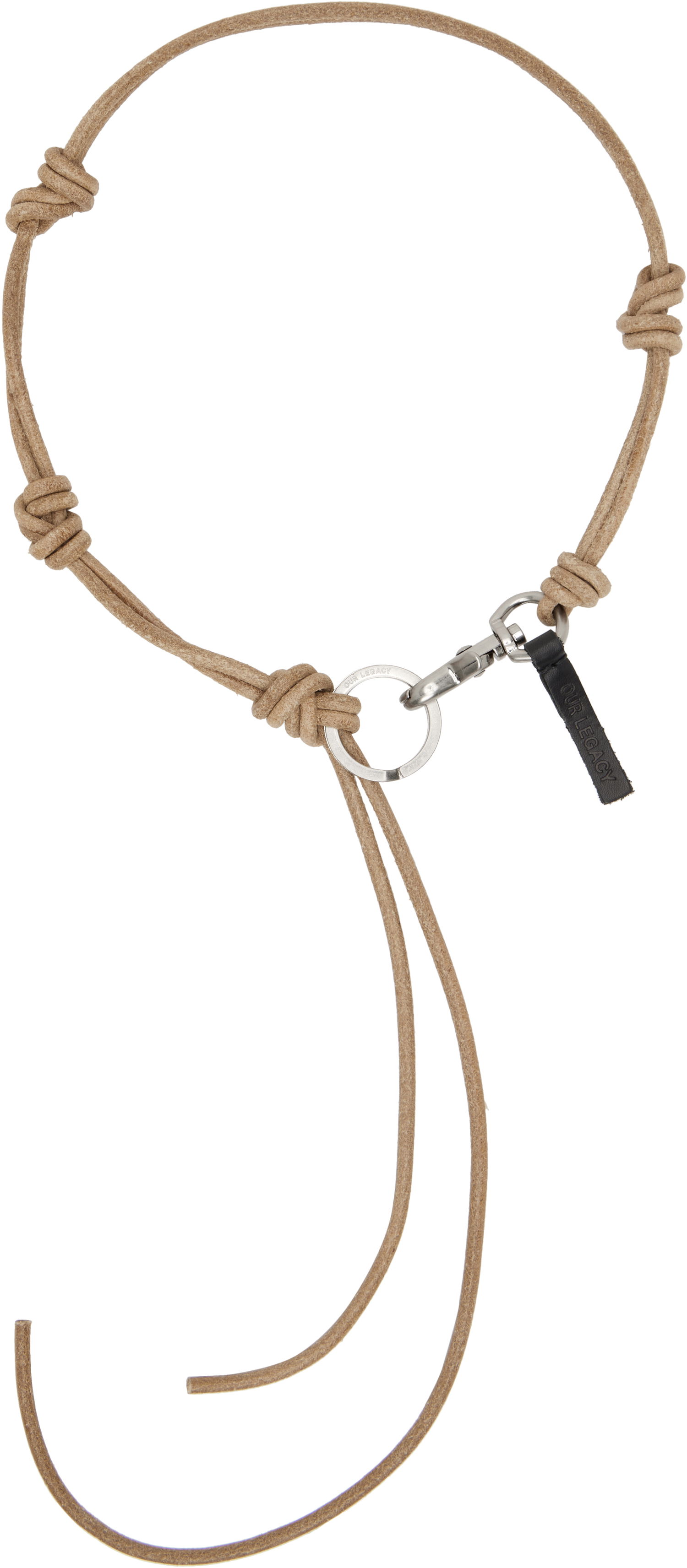 Kľúčenka OUR LEGACY Our Legacy Udon Ladon Suede Necklace Béžová | A4248ULN, 0