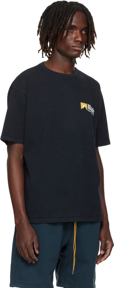 Tričko Rhude Rhude 'International Racing' Logo T-Shirt Čierna | RHPF25TT10012, 4