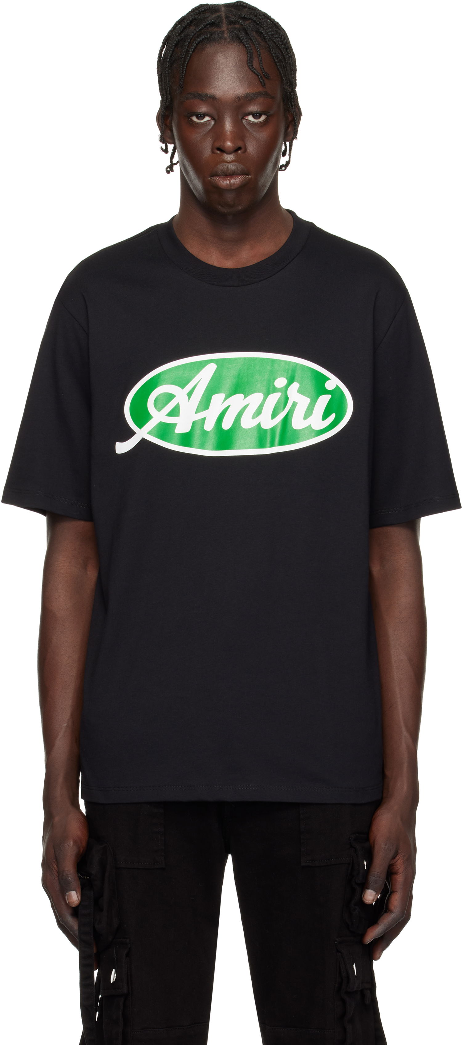 Tričko AMIRI Oval Logo T-Shirt Čierna | AMJYTE1133, 0