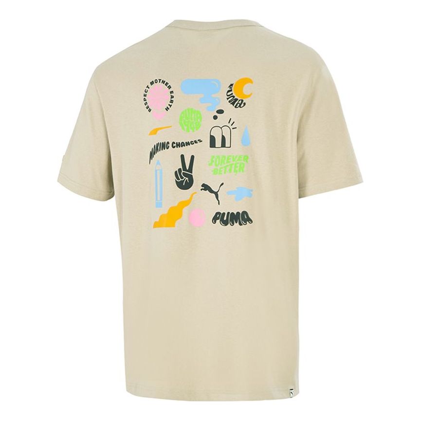 Tričko Puma Casual Cartoon Print T-Shirt Béžová | 533039-42, 0
