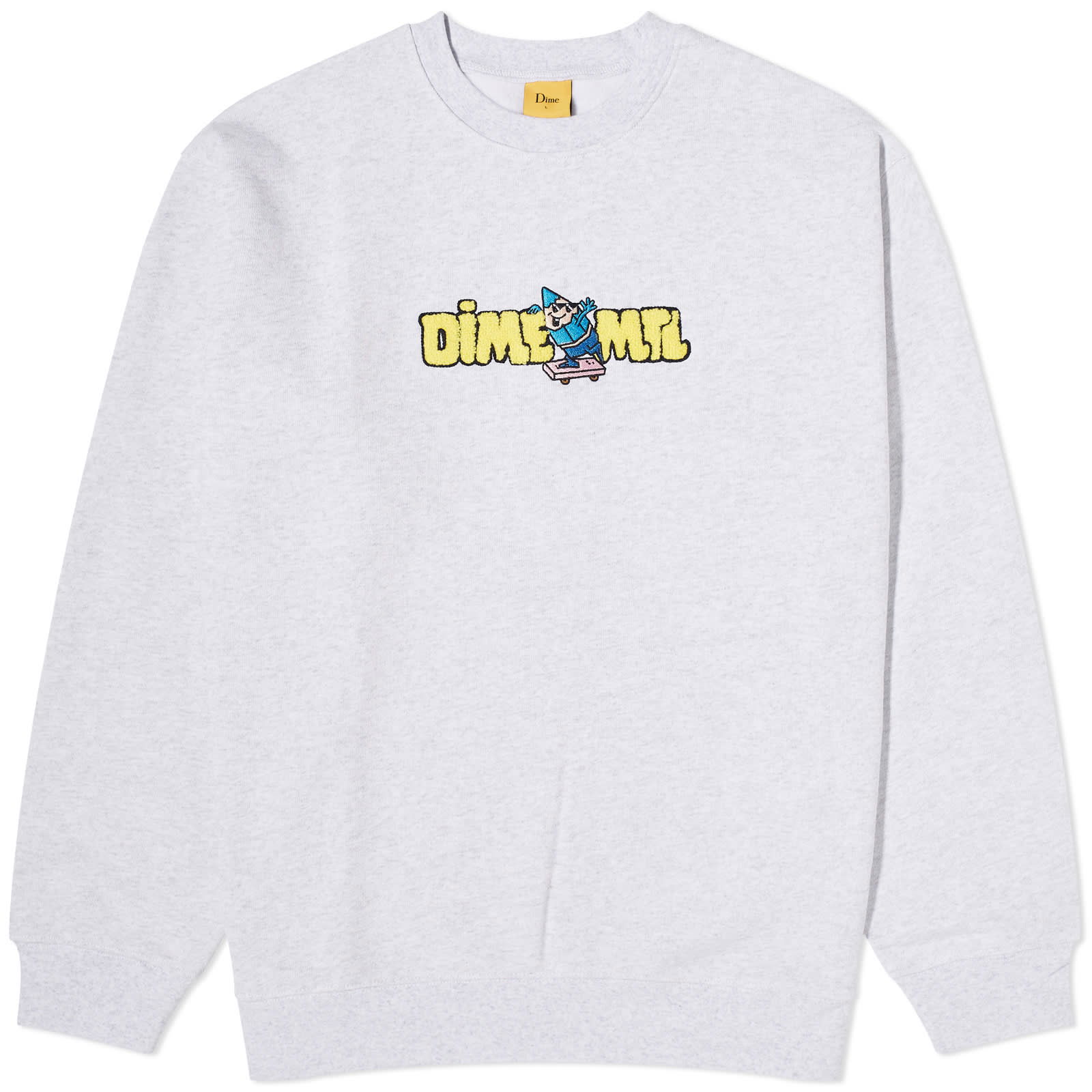 Chenille Crayon Crew Sweat Ash