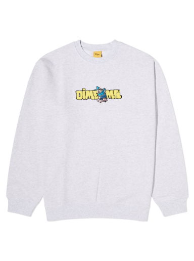 Mikina Dime Chenille Crayon Crew Sweat Ash Šedá | DIME23D1F17-ASH