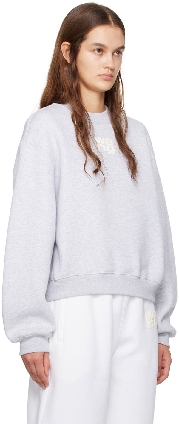Mikina Alexander Wang Crewneck Sweatshirt Šedá | 4CC3221360, 1