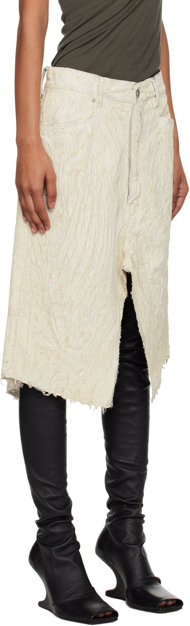 Sukňa Rick Owens Rick Owens Concordians Midi Skirt Biela | RP02E4377 MMC, 1