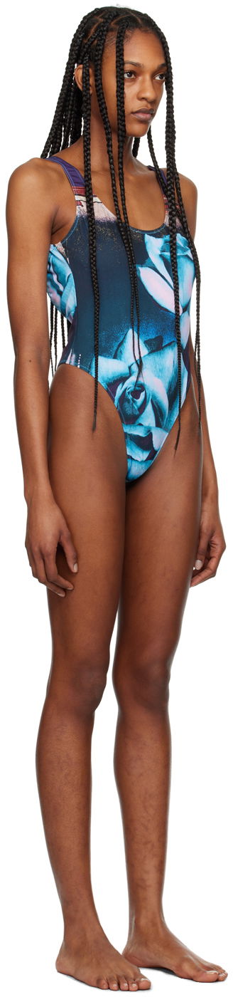Plavky Jean Paul Gaultier 'The Roses' One-Piece Swimsuit Modrá | 24/25-F-MB015-J543-275020, 1