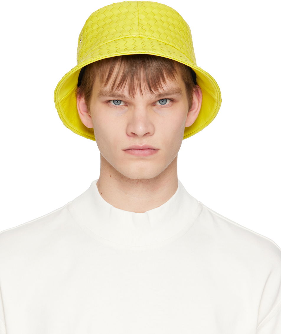 Klobúk Bottega Veneta Intrecciato Bucket Hat Žltá | 687343 VZQO5, 0