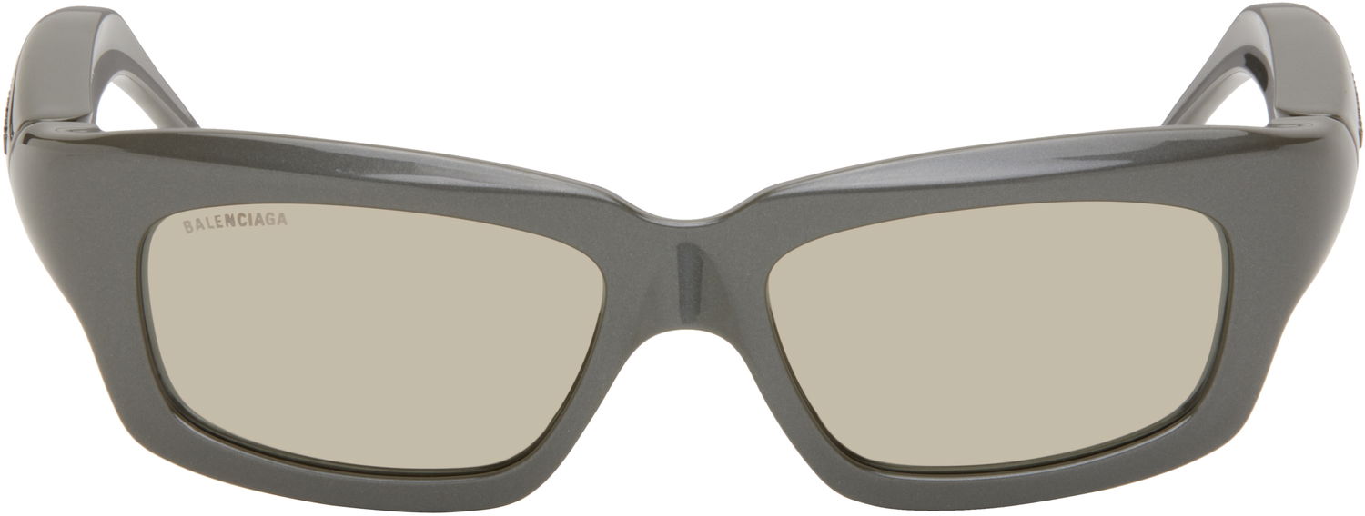 Slnečné okuliare Balenciaga Balenciaga Rectangular Sunglasses Šedá | BB0385S-003, 0