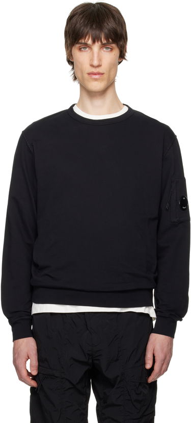 Sveter C.P. Company C.P. Company Light Fleece Crewneck Sweatshirt Čierna | 18CMSS019A-002246G, 0