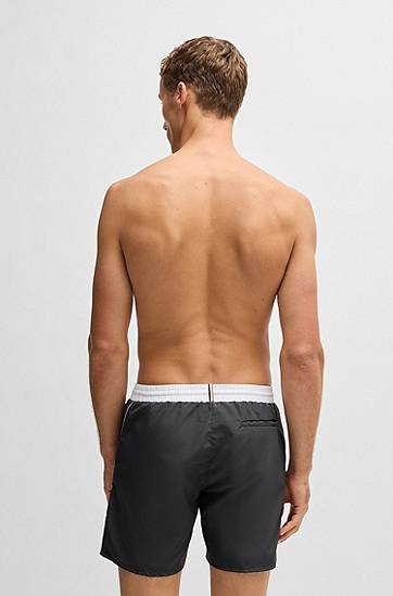 Plavky BOSS BOSS Quick-Drying Swim Shorts with Logo Čierna | 50515191, 1