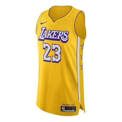 Dres Nike NBA City Edition Los Angeles Lakers LeBron James Player Jersey Žltá | AV4583-728, 0