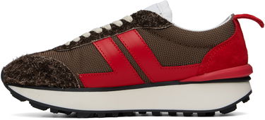 Tenisky a topánky LANVIN Brown & Red Bumpr Mesh Sneakers Hnedá | FU-SKBUMP-MESH-H25, 0