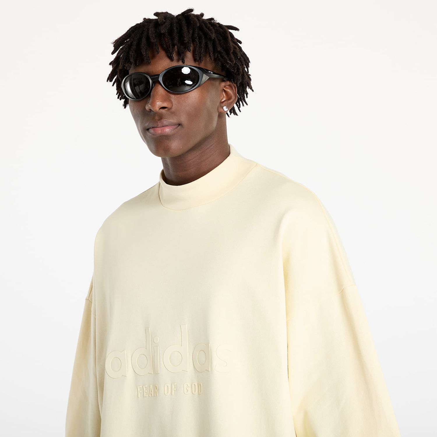 Tričko adidas Originals Fear Of God Athletics x Logo 3/4 Tee Pale Yellow Žltá | IS6840, 1