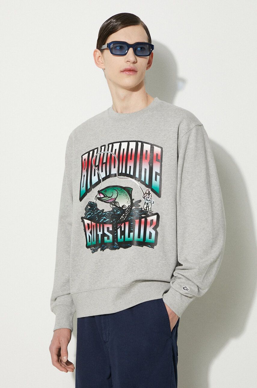 Mikina BILLIONAIRE BOYS CLUB Billionaire Boys Club Big Catch Crewneck Sweatshirt Šedá | B24230, 0