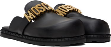 Oblečenie Moschino Moschino Lettering Logo Slip-On Loafers Čierna | MA10162G1M MF0 000, 3