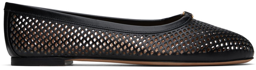 Tenisky a topánky CHLOÉ Chloé Marcie Perforated Ballerina Flats Čierna | CHC24U973KM, 0