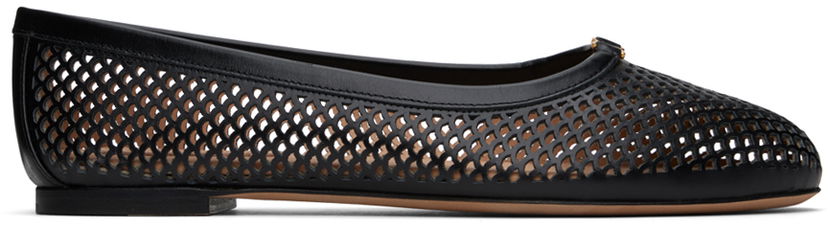 Tenisky a topánky CHLOÉ Chloé Marcie Perforated Ballerina Flats Čierna | CHC24U973KM