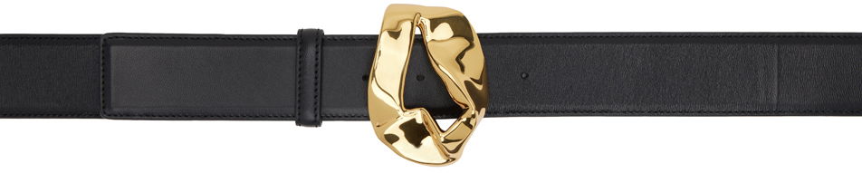 Bottega Veneta Abstract Buckle Leather Belt
