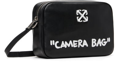 Taška cez rameno Off-White Jitney 'Camera Bag' Quote Leather Crossbody Bag Čierna | OWNN18CC99LEA0011001, 1