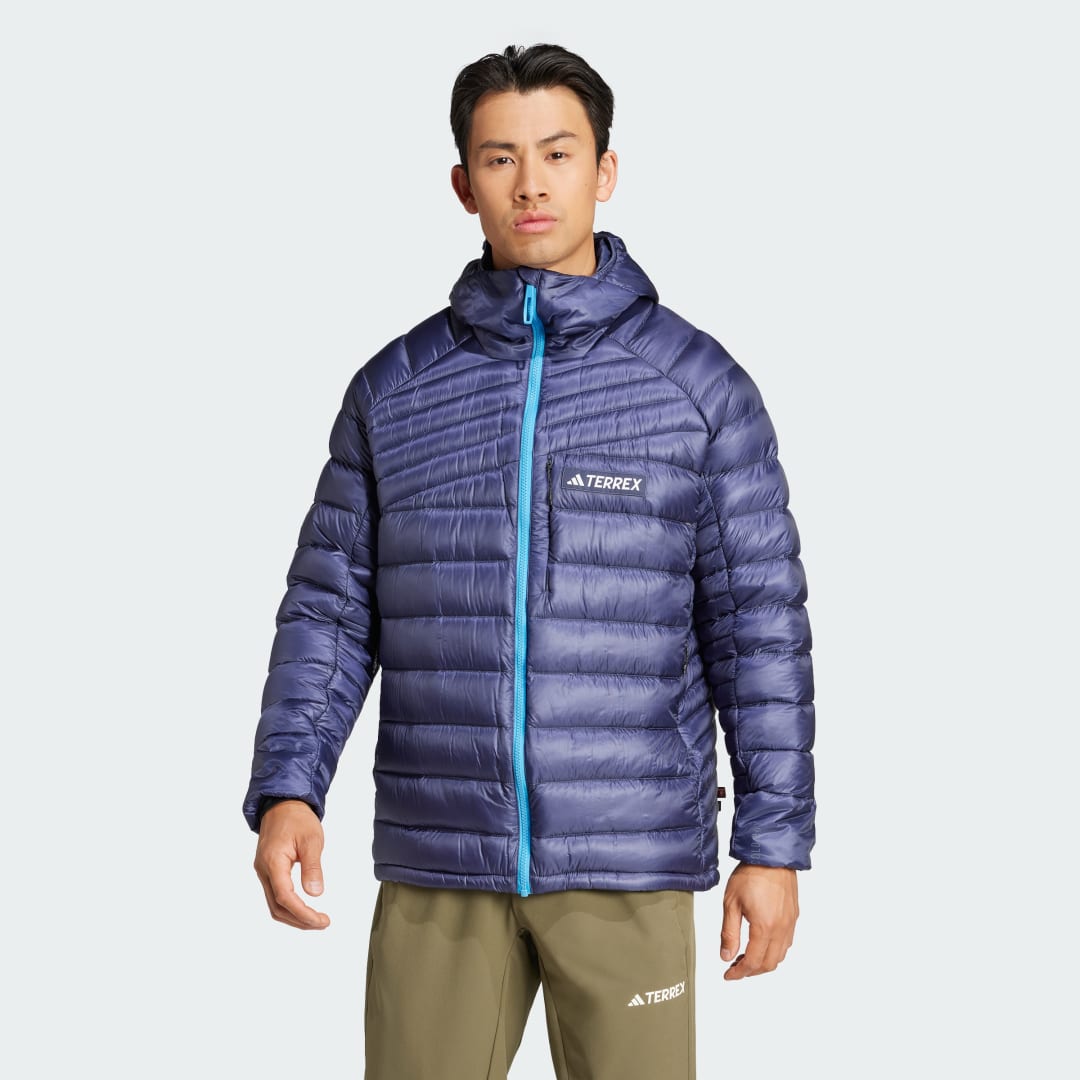 Prešívaná bunda adidas Performance Terrex Xperior Cold.Rdy Down Hooded Jacket Modrá | IT3225, 0