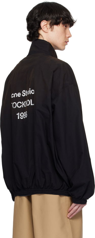 Vetrovka Acne Studios Printed Logo Zipper Jacket Čierna | B90791-, 2