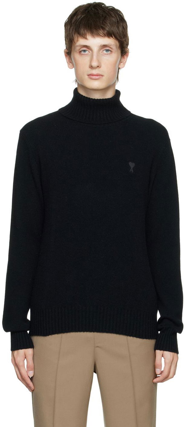 Sveter AMI Turtleneck Čierna | HKS407.005, 0
