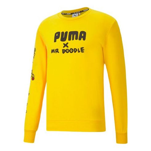 Sveter Puma Mr. Doodle Crewneck Sweatshirt Žltá | 598682-99
